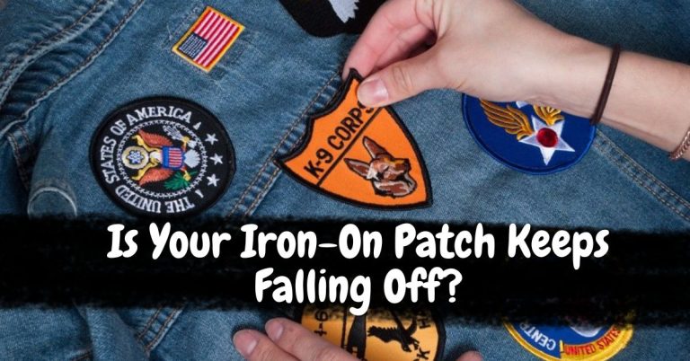 iron on patch keep falling